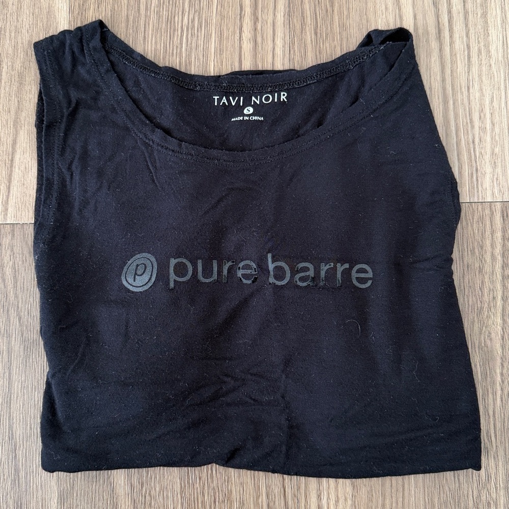 Pure Barre/Tavi Noir Women's Black Muscle Tee